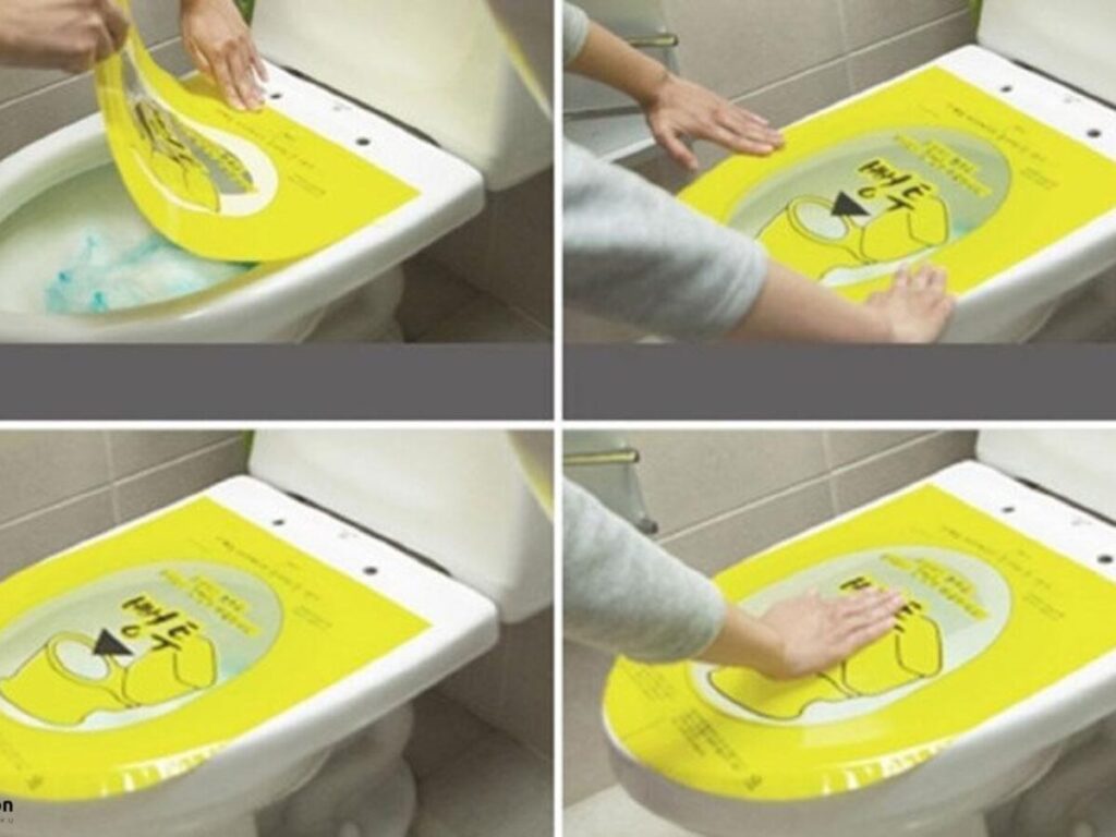 Sử Dụng Miếng Dán Để Xử Lý Bồn Cầu Nghẹt