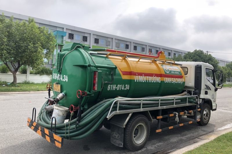 công nghệ hút hầm cầu hiện đại không gây mùi hôi