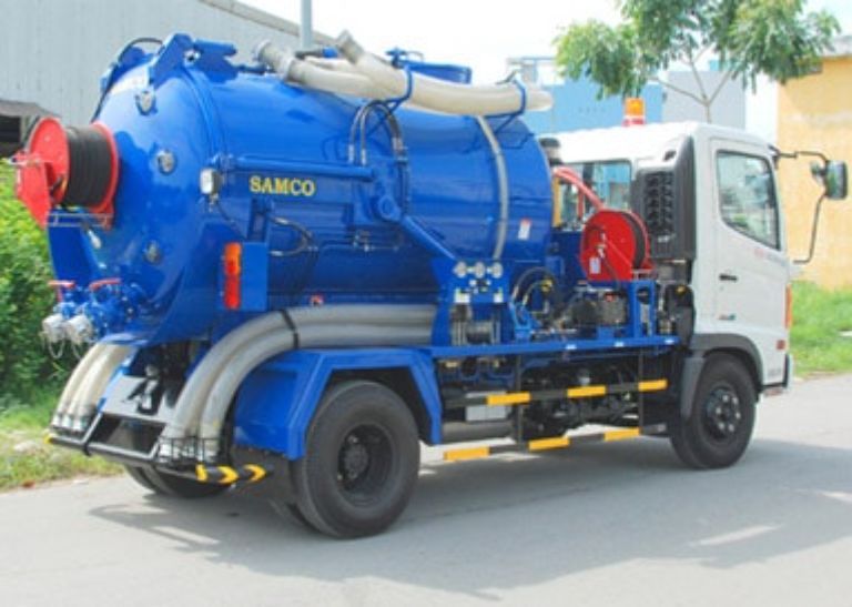 công nghệ hút hầm cầu hiện đại không gây mùi hôi