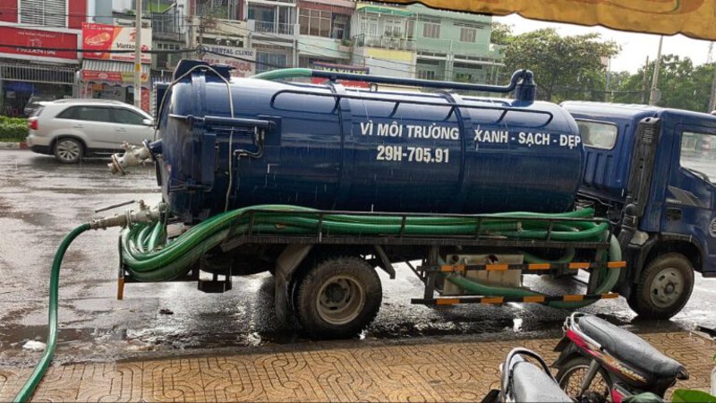 Quy trình hút hầm cầu tại Phường Vĩnh Hội